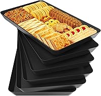 Vista 10 de WOWBOX 3 bandejas de servir para entretenimiento, platos para servir frutas, galletas, postres, aperitivos, bandejas de plástico reutilizables
