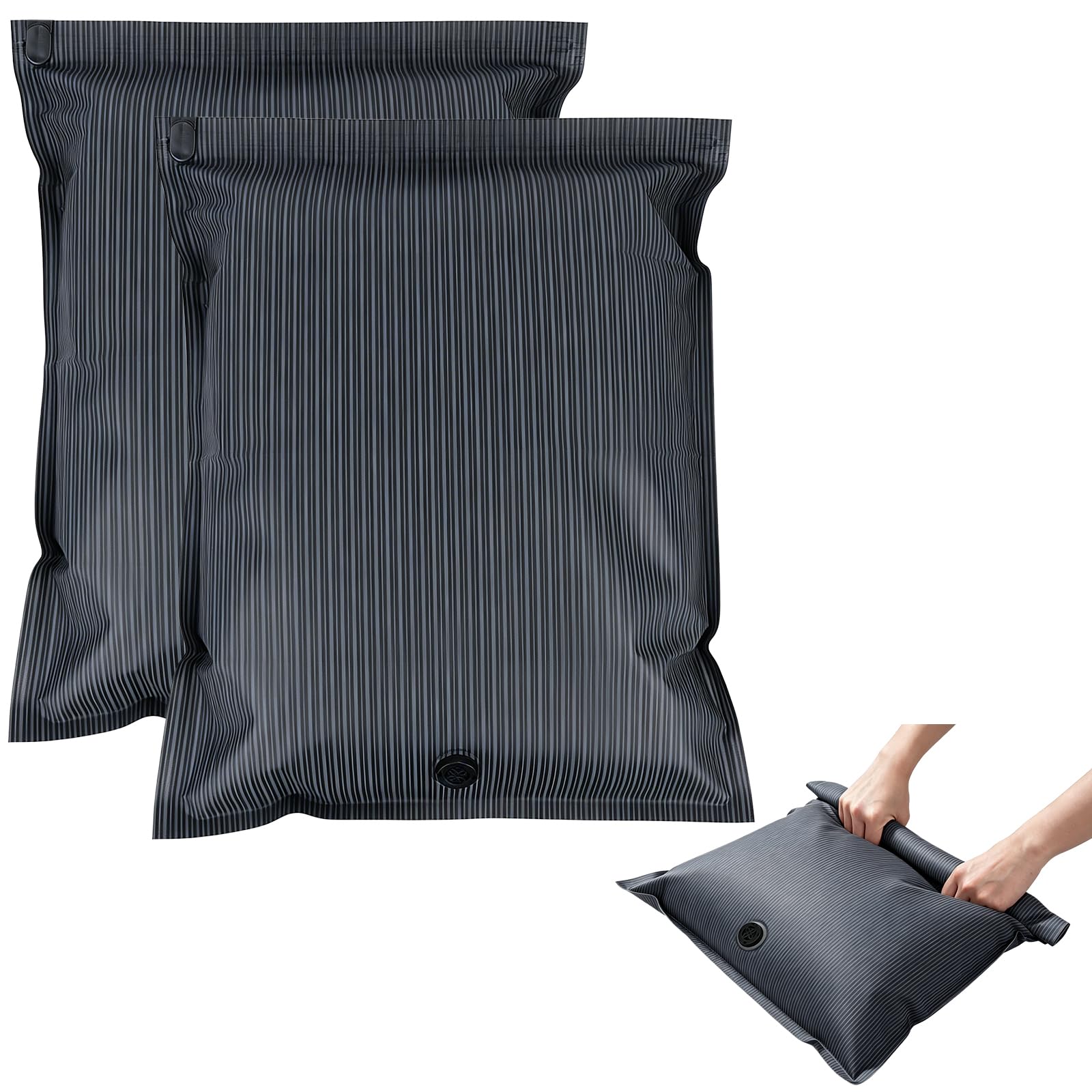 Small Vacuum Storage Bags for Travel 2PC, Vacuum Bags for Travel No Pump