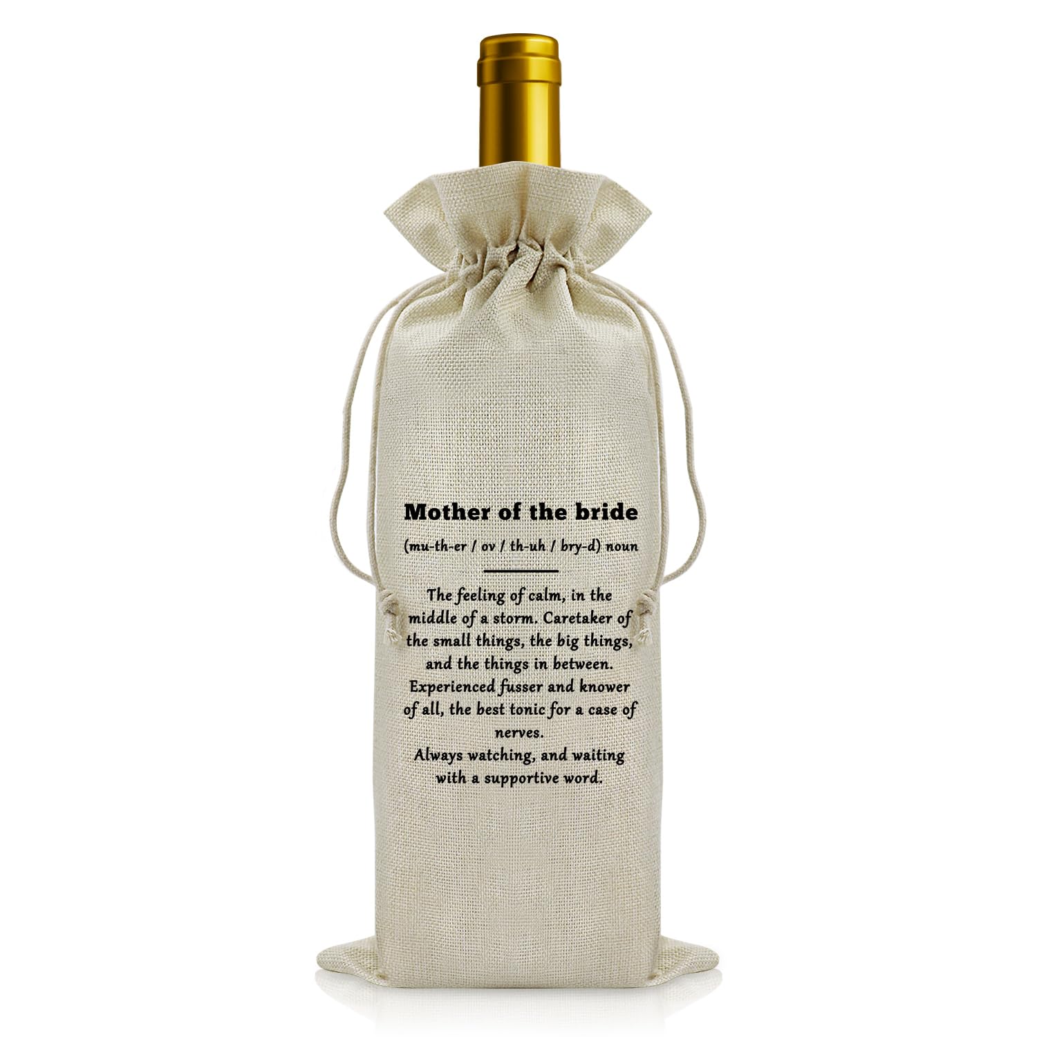 Mother of The Bride Gifts Wine Bags Wedding Gift for Mother of The Bride Mother in Law Gift Wine Bottle Bag Wedding Party Gifts from Son Bridal Party Gift for Mother in Law Engagement Gift for Mum