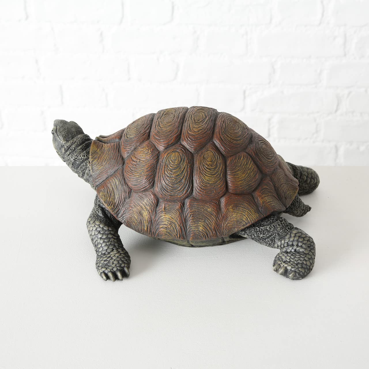 Figurine Tortue décorative en résine, Environ 34 cm x 25 cm x 14 cm