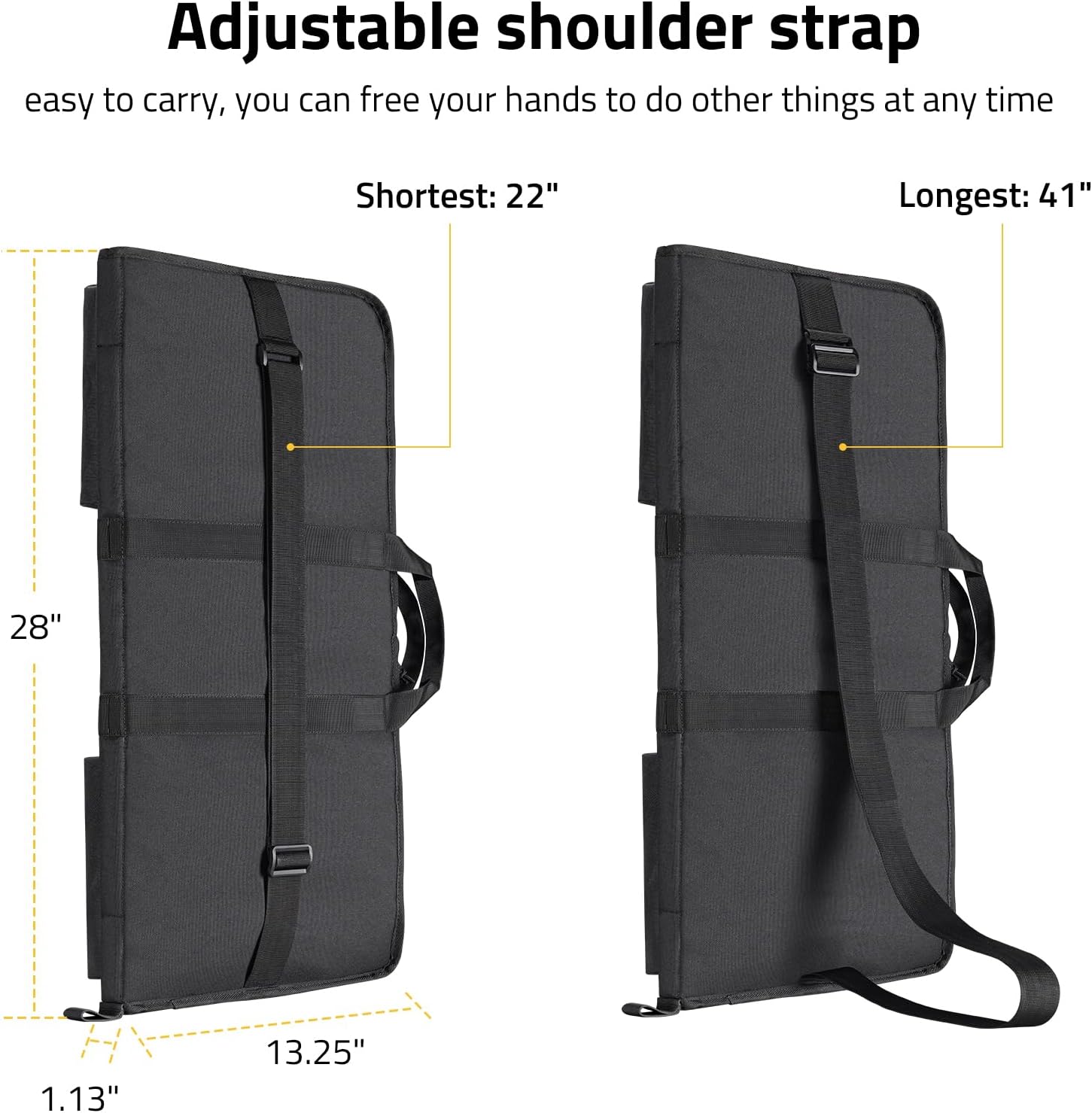 CVLIFE Soft Rifle Case 28 inch Gun Bag Pistol Case, Gun Cases for Rifles and Shotguns, Rifle Bag with Lockable Zipper for Outdoor Hunting Shooting - Image 5