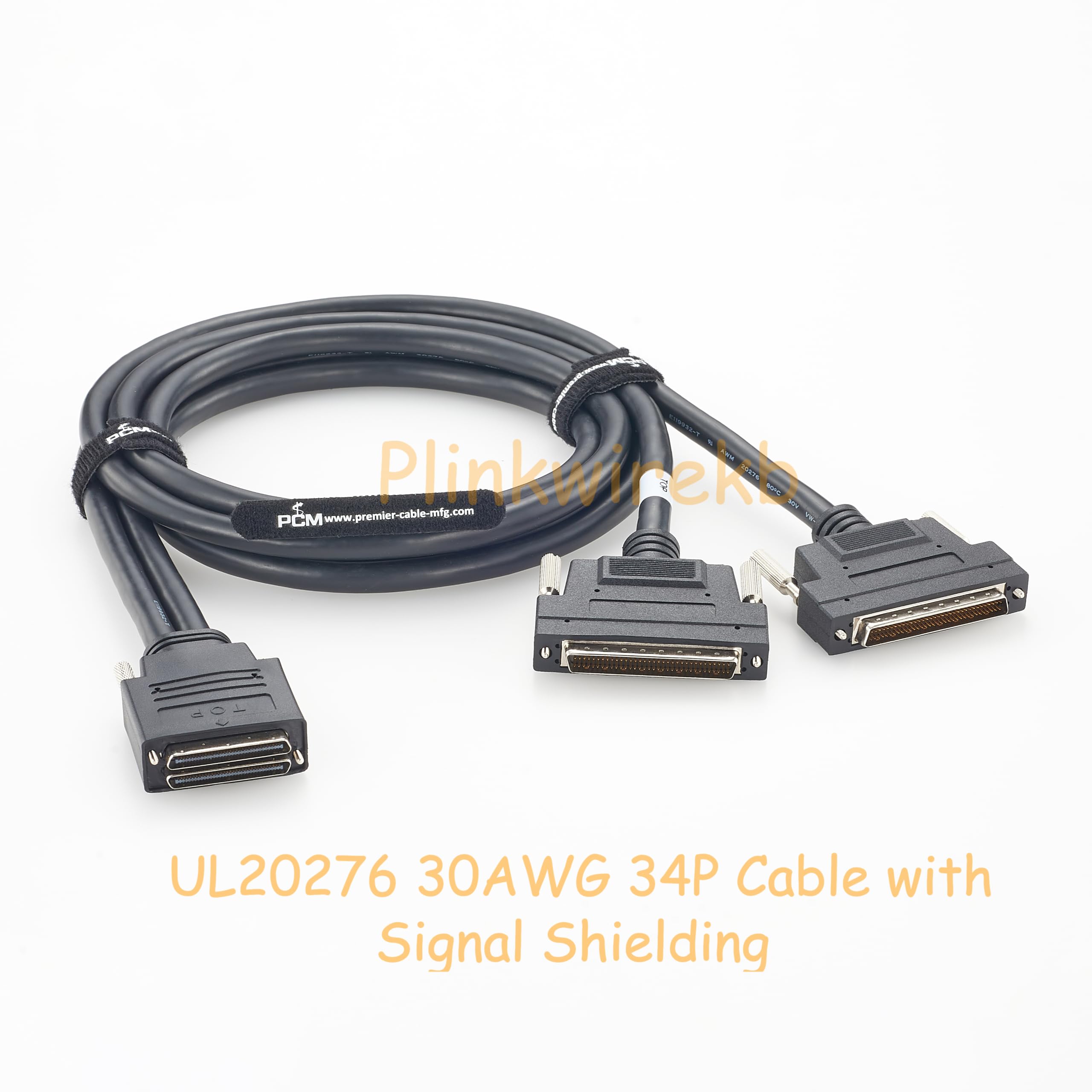 Câble mini SCSI 2S 68 broches 1,5 m mâle vers 2 câbles de données HPDB 68 broches mâle SCSI blindé UL20276 30AWG 34P pour installations industrielles, appareils de stockage et systèmes de