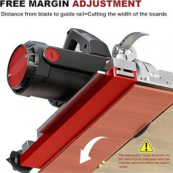 Professional Circular Saw Guide Rail Track -Aluminium Electric Circular Saw Milling Positioning Clamp|Adjustable Cutting Machine Base Guide for Precision Woodworking Cuts