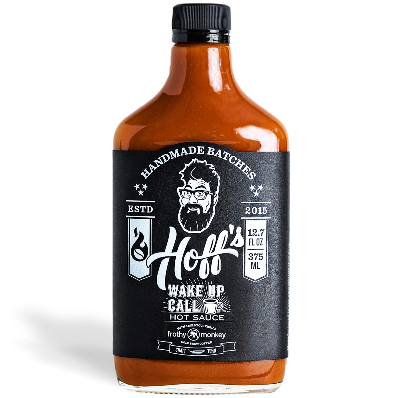 Wake Up Call - Hoff's Sweet & Spicy Hot Sauce with Cold Brew Coffee - 12 Oz Bottle