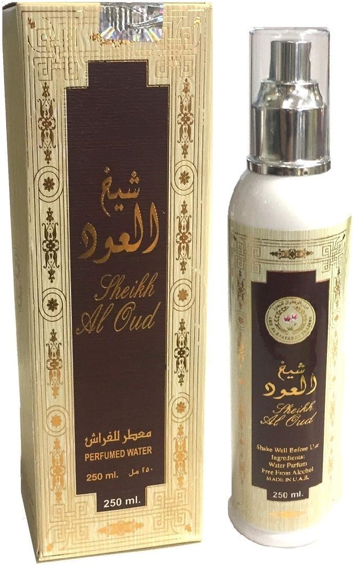 Perfumed Water Spray by Ard Al Zaafaran, an Oriental Long Lasting, use on Bed Sheets & Fabrics, Exotic Woods & Spices. Sandalwood, Cedar, Rare Cambodian Oud Oak Moss