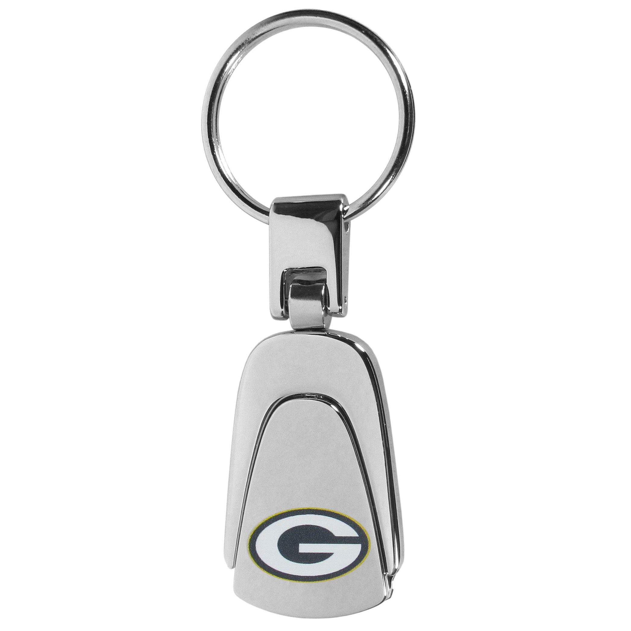 Siskiyou NFL Green Bay Packers Unisex Sportssteel Teardop Key Chain, Steel, One Size โ image 1