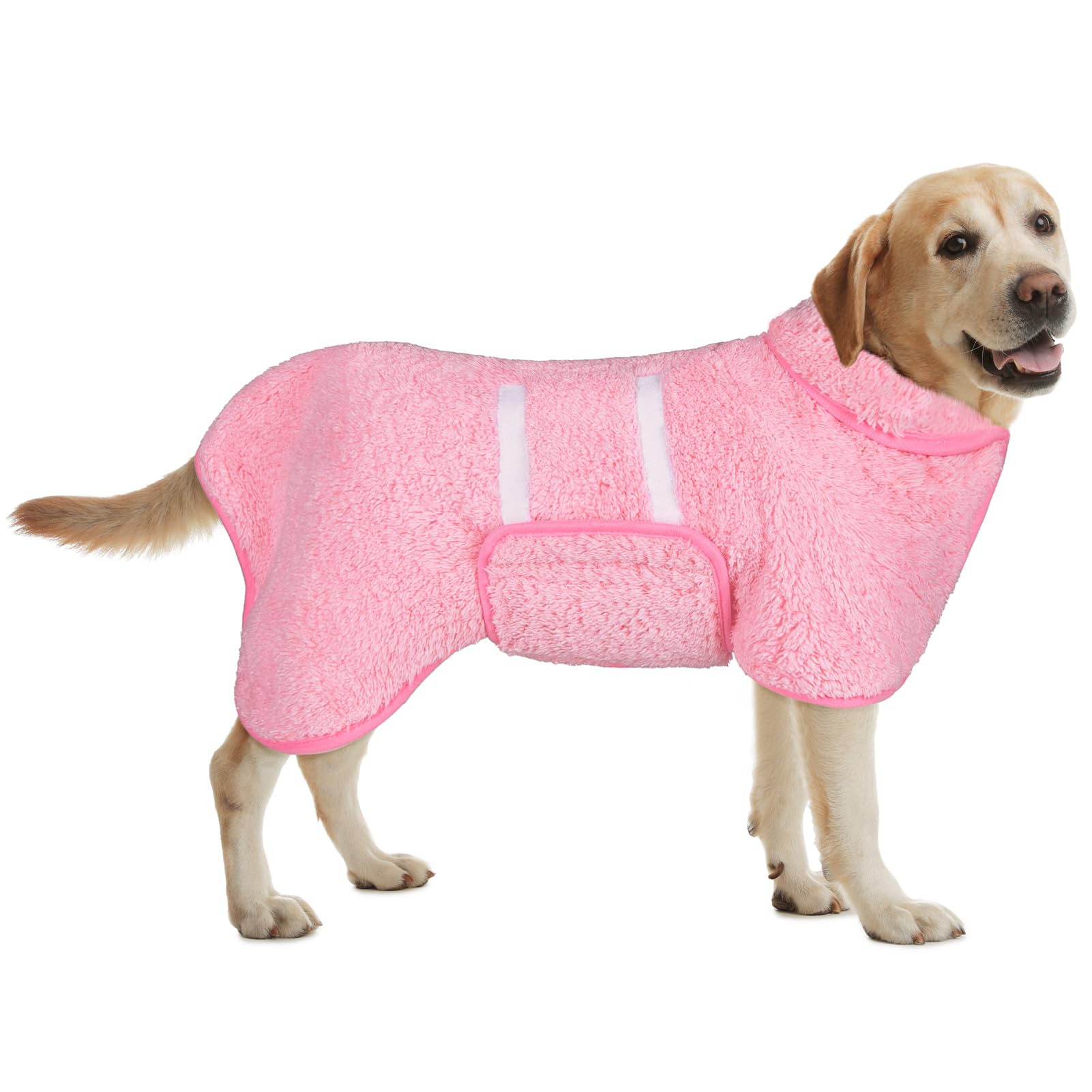 Bienbee Dog Bathrobe, Quick Drying Super Absorbent Pet Robes for Small Medium Large Dogs, Drying Coat for After Bath & Swim, Warm & Cozy Dogs Towels,