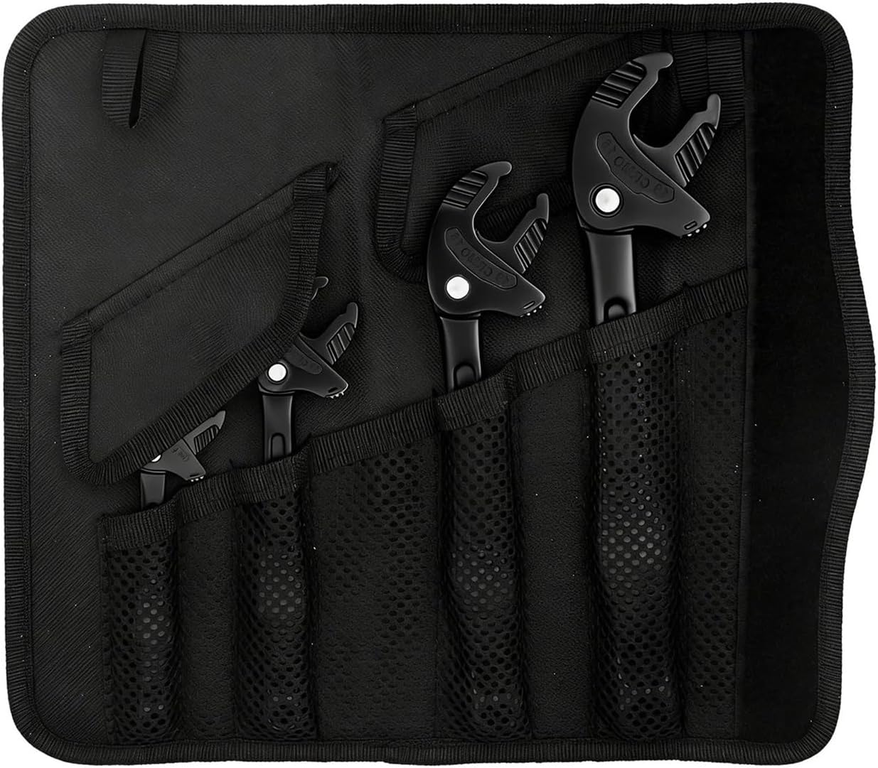 spanner, ‌4PCS Set Of XS, S, M, L Crab Claw Multi-Function Quick-Adaptive Ratcheting Wrench,tools(4PCS-Black)
