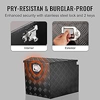 Vista 5 de VEVOR Caja de Lengüeta para Remolque, Caja de Herramientas de Placa Diamantada de Aleación de Aluminio, Caja de Herramientas Resistente Tuckbed