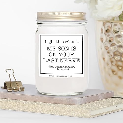 Miniatura 3 de YouNique Designs Vela para nuera de 8 onzas  Regalos para nuera de suegra  Divertidos regalos para nuera para el día de la madre y regalos de