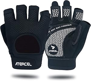 ATERCEL Fitness Handschuhe für Radfahren, Training, Fitness, Atmungsaktive Fahrradhandschuhe Herren und Damen