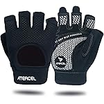 ATERCEL Weight Lifting Gloves Full Palm Protection, Workout Gloves for Gym, Cycling, Exercise, Breathable, Super Lightweight for Mens and Women(Black, L)