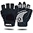 ATERCEL Weight Lifting Gloves Full Palm Protection, Workout Gloves for Gym, Cycling, Exercise, Breathable, Super Lightweight for Mens and Women(Black, L)
