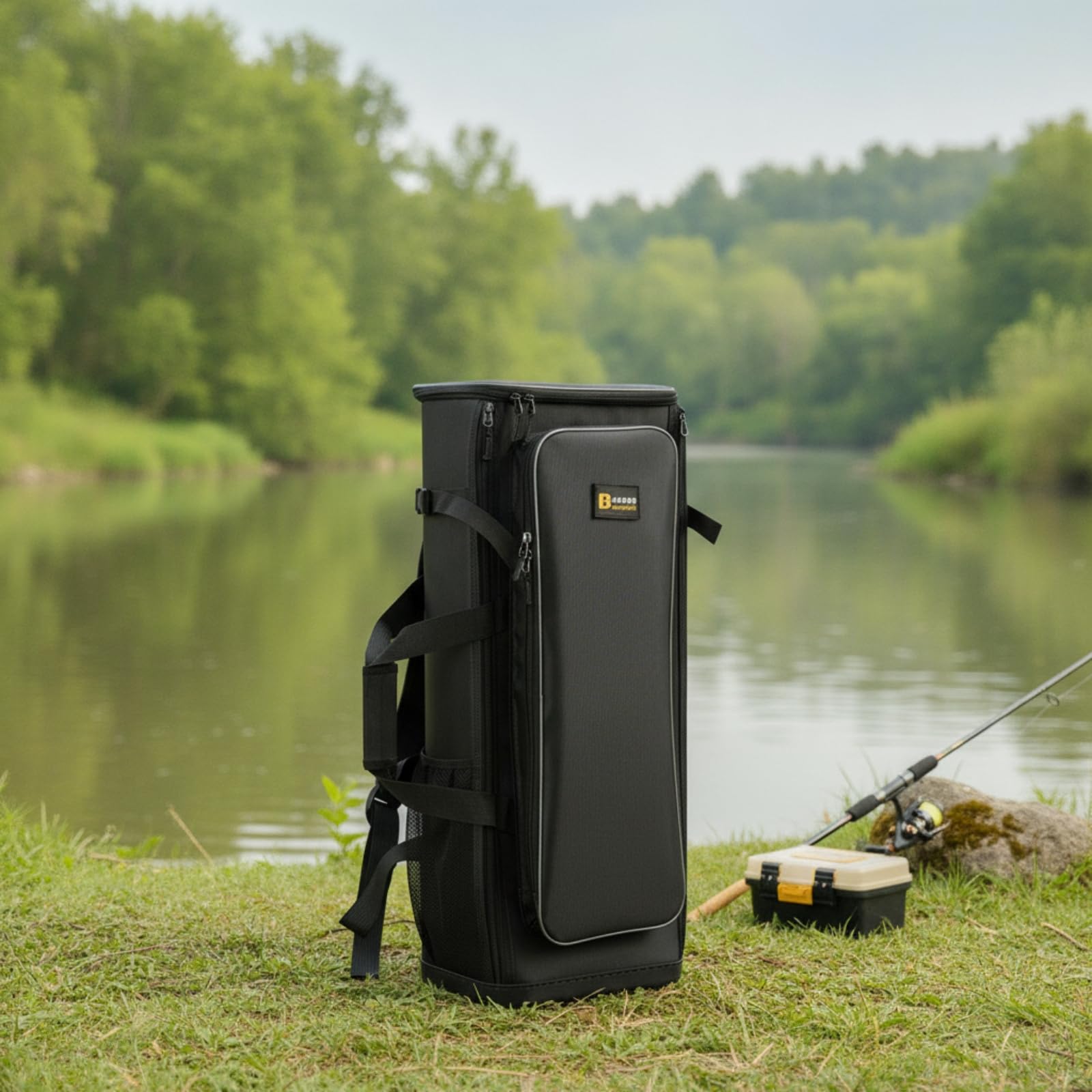 Borsa a Barile con Resistente Borsa Porta Canna da Pesca Portatile Custodia per Campeggio