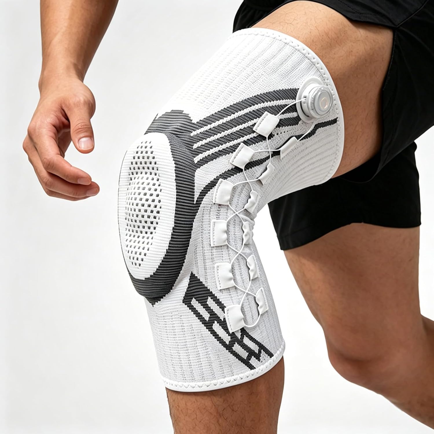 hejhncii Protective Knee Wrap Knee Sleeve with Gentle Layer and Breathable Fabric for Comfort During Extended Running Fitness Wrap