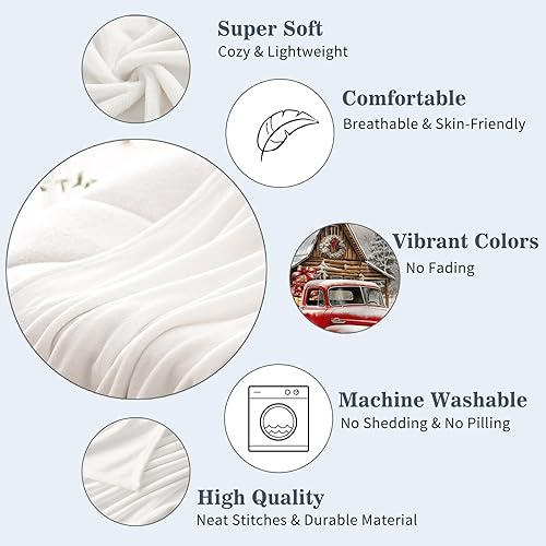 Miniatura 8 de Neatee Living Manta decorativa de Navidad gris con copos de nieve, manta gris para sofá, cama, manta suave y ligera de felpa de forro polar y mantas