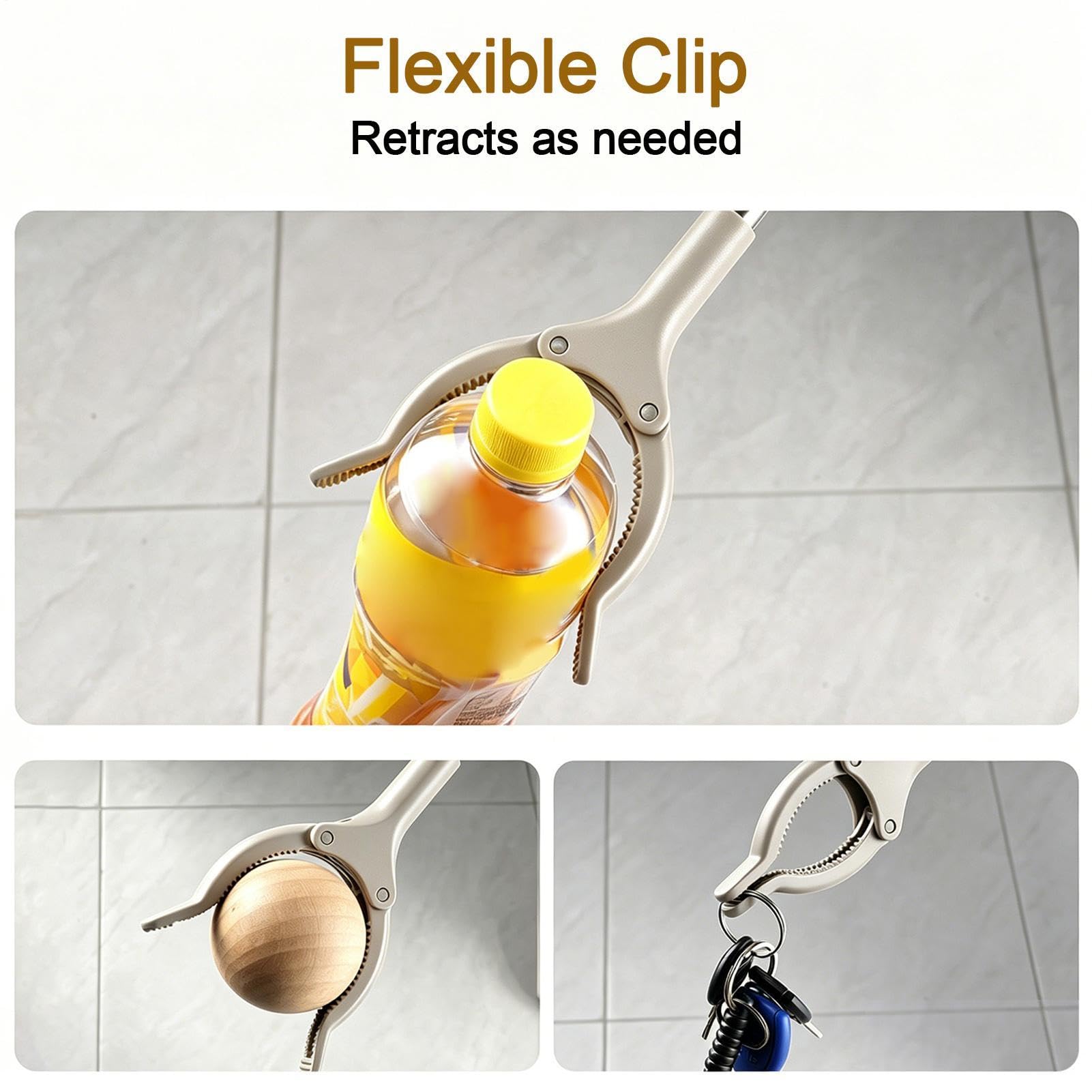 Utensile per raccogliere i bastoni, pieghevole, per anziani, uso quotidiano, casa, ufficio, pavimento, cortile, giardino, rifiuti esterni