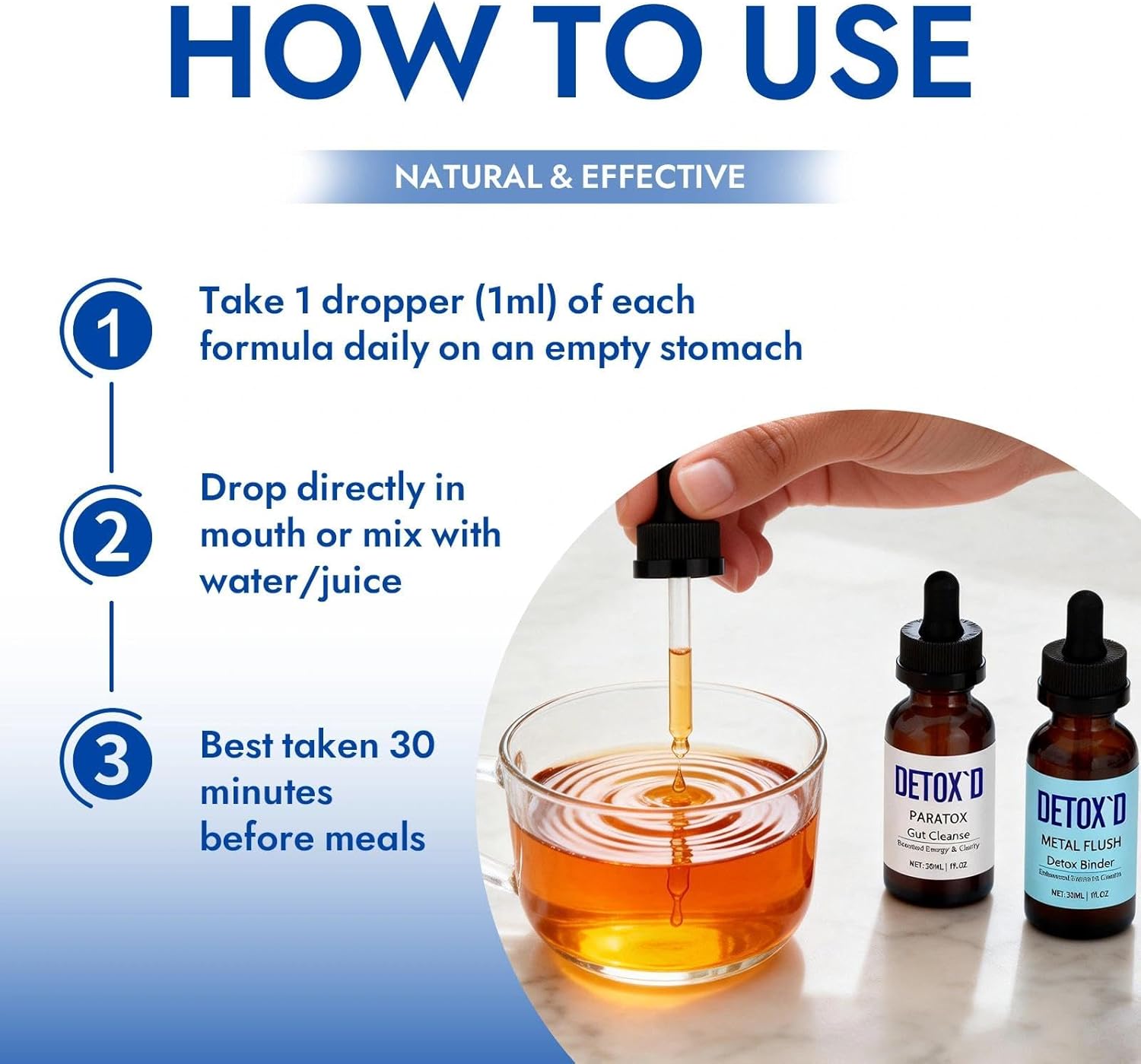 Detox’d Paratox Gut Cleanse & Detox - Herbal Liquid Drops with Black Walnut, Wormwood, Clove & Oregano for Digestive Balance, Energy Boost & Immune Support(1pc)