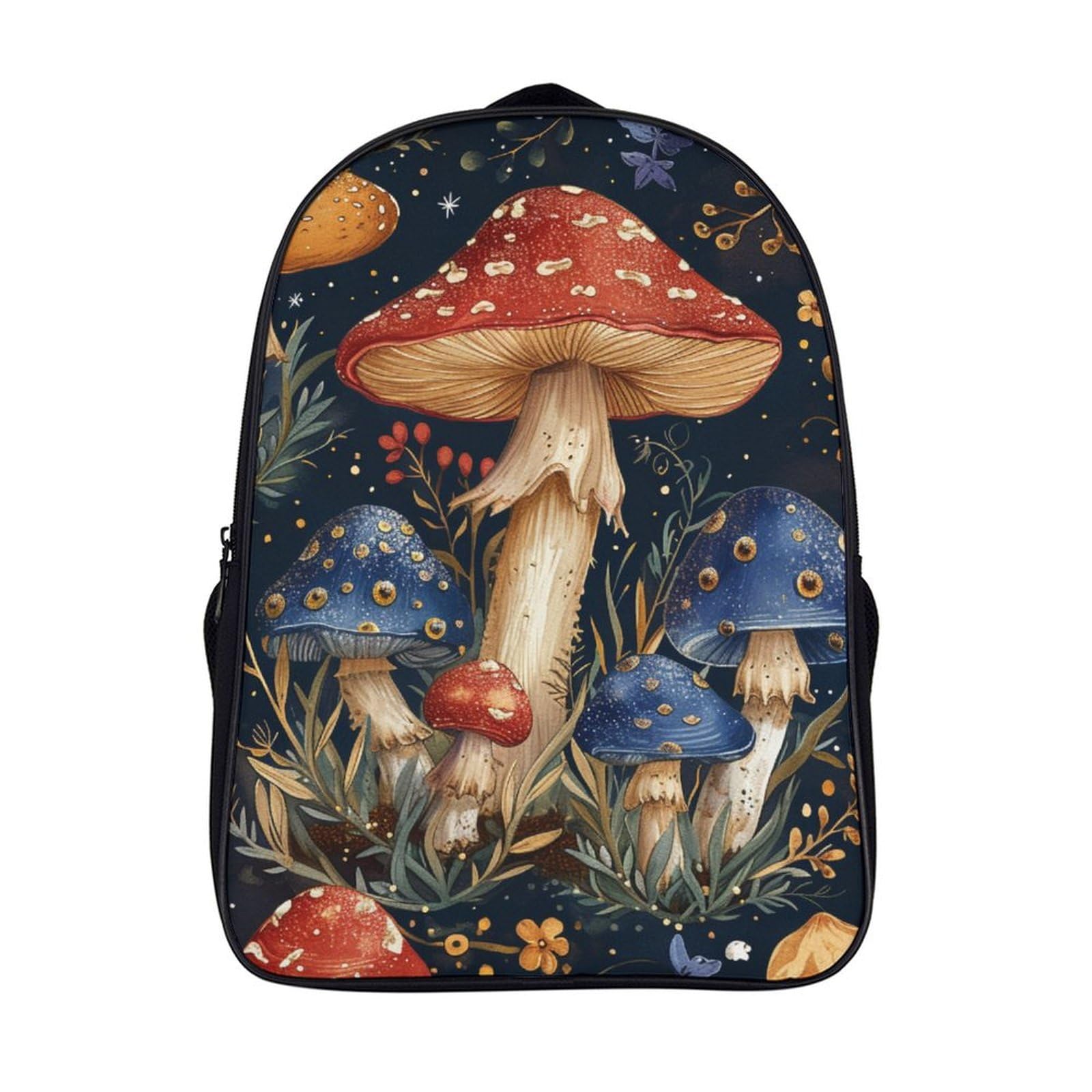 Sac à dos mushroom avec impression 3D vibrante sac d'école