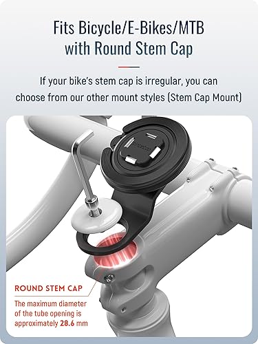 Miniatura 3 de sincetop Soporte magnético para teléfono de bicicleta Serie Q Quad - Soporte para teléfono de bicicleta de montaña - Bloqueo y liberación rápidos -