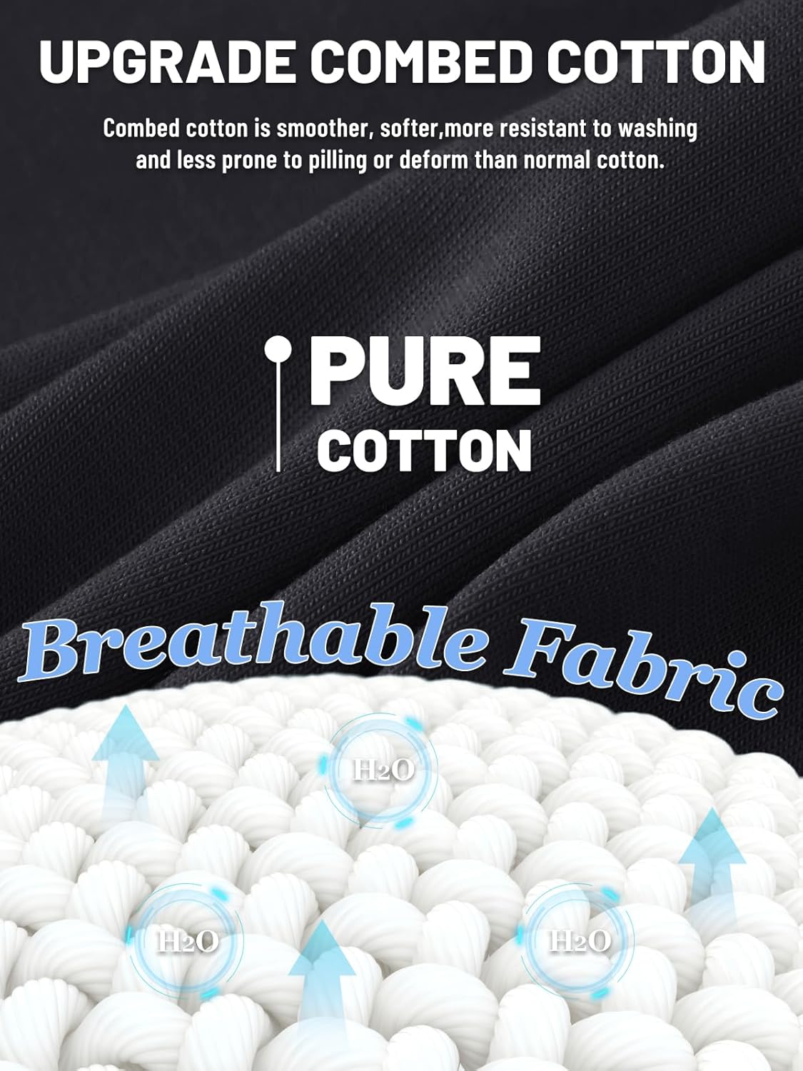 MAGNIVIT Men's Shirts Long Sleeve Cotton T-Shirt Crew Neck Midweight Tees Classic Basic Casual Tops Plain Soft Shirt - Image 5