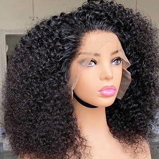Bob Wig Human Hair Kinky Curly 13x4 Lace Front Wigs