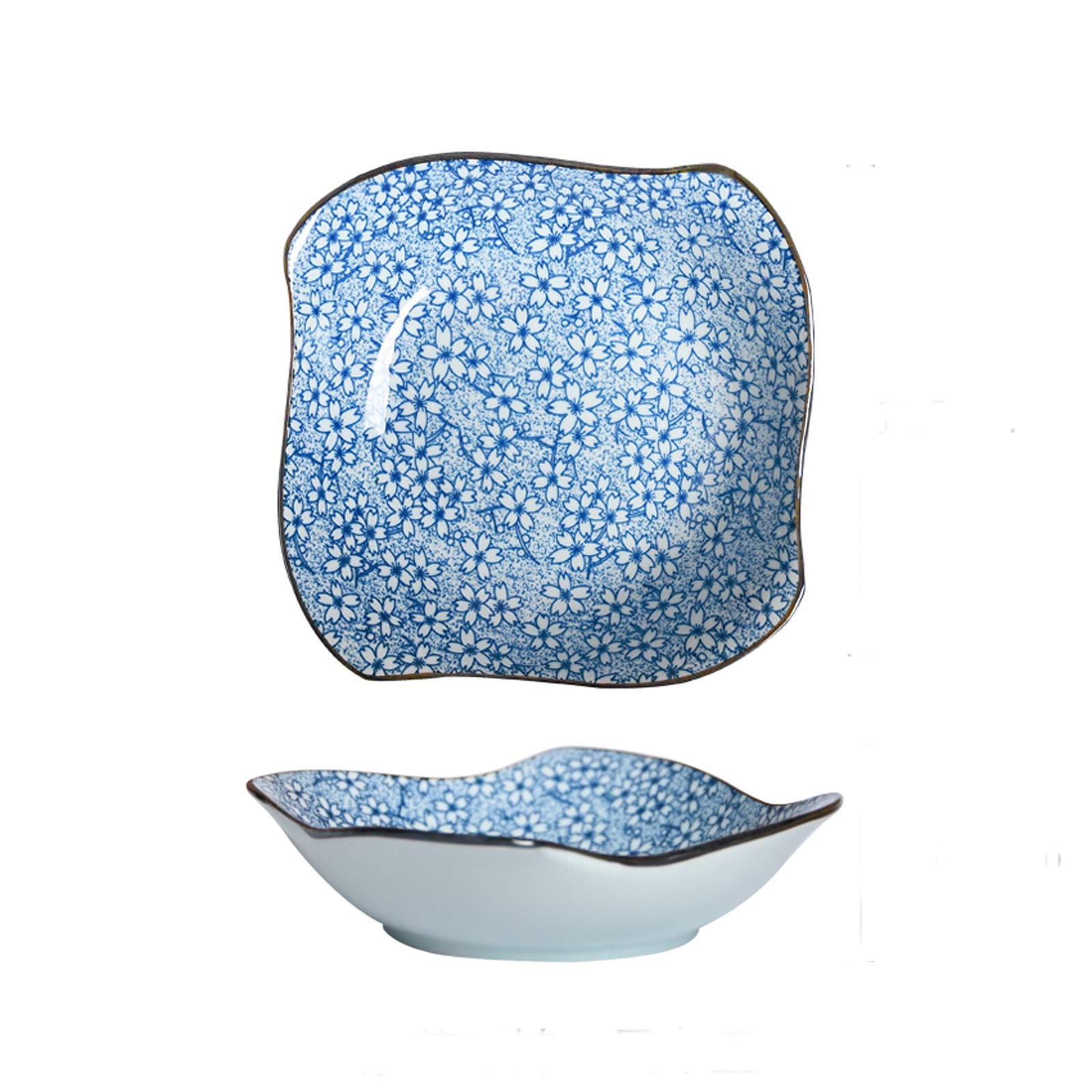 Talerze Naczynia Obiadowe Spersonalizowany Porcelanowy Talerz, Motywy Kwiatowe Płyta Nadaje Się Do Makaronu, Deseru I Przekąsek, 6-calowej Małej Płyty Przystawki Kolacja Restauracja Rodzinna Impreza S
