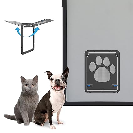 Namsan Cat Door for Window Dog Door Screen Door Doggie Door - 8.25