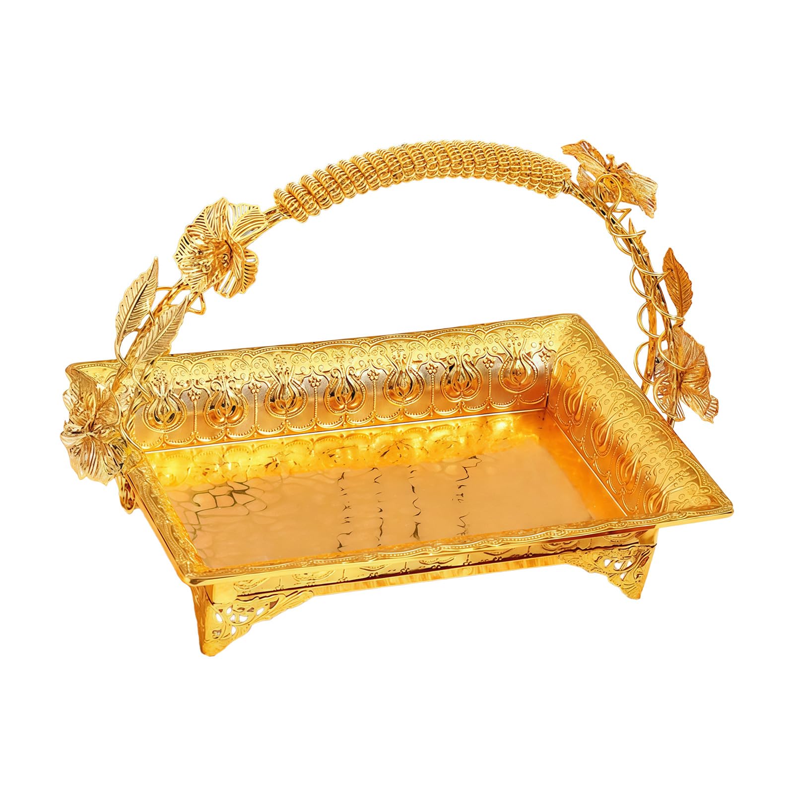 Kalttoy Snacks Tray Luxurious Fruit Dessert Platter Plate for Living Room Coffee Table and Household Organization Serving Dishes