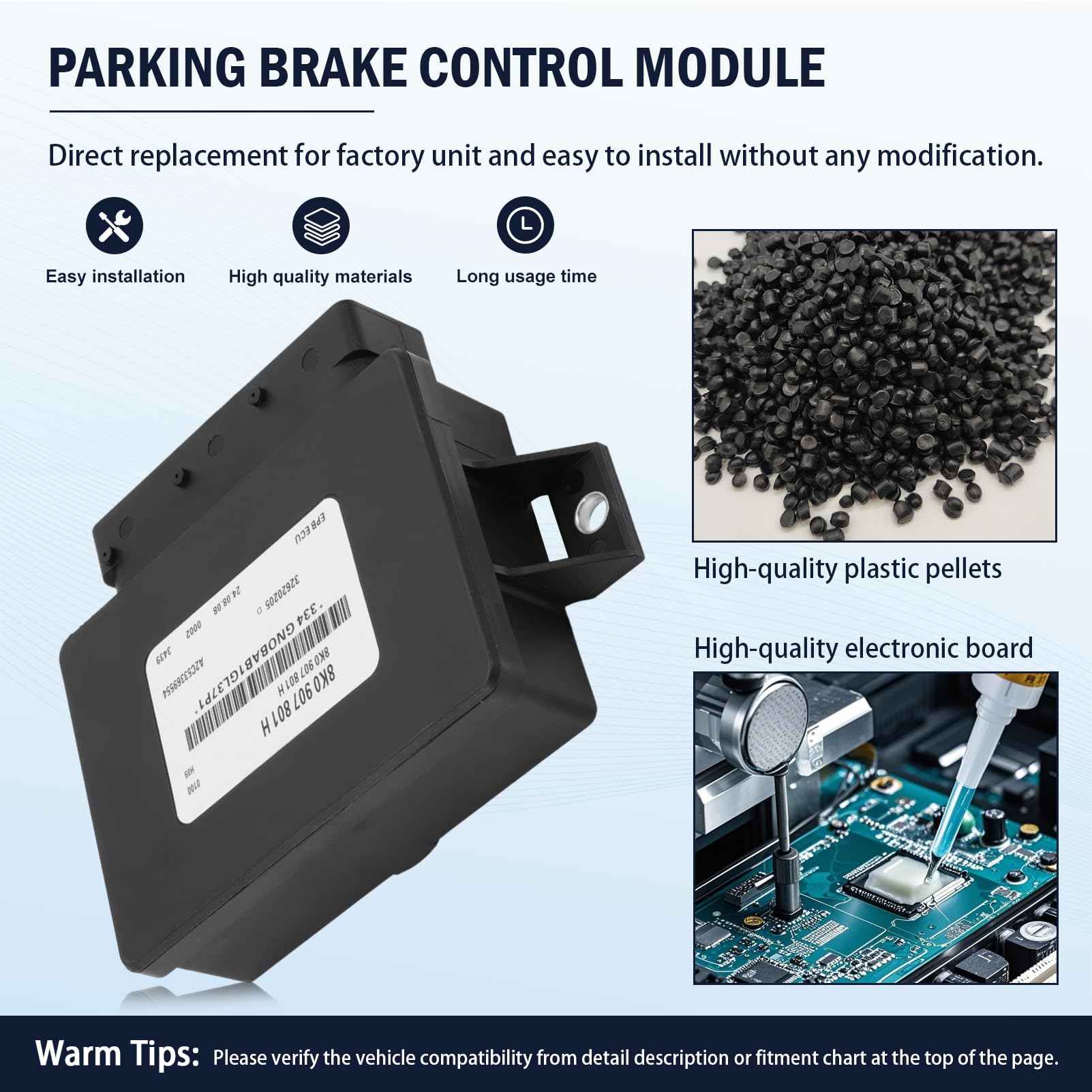 Dispositivo de control electrónico de freno, apto para A4 A5 Q5 2.0 3.2 S4 3.0 S5 4.2L 8K0907801C 8K0907801D 8K0907801E