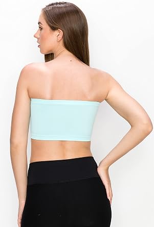 Kurve Seamless Bandeau Tube top - UV Protective Fabric, Rated UPF 50+ (Non-Padded) -Made in USA-