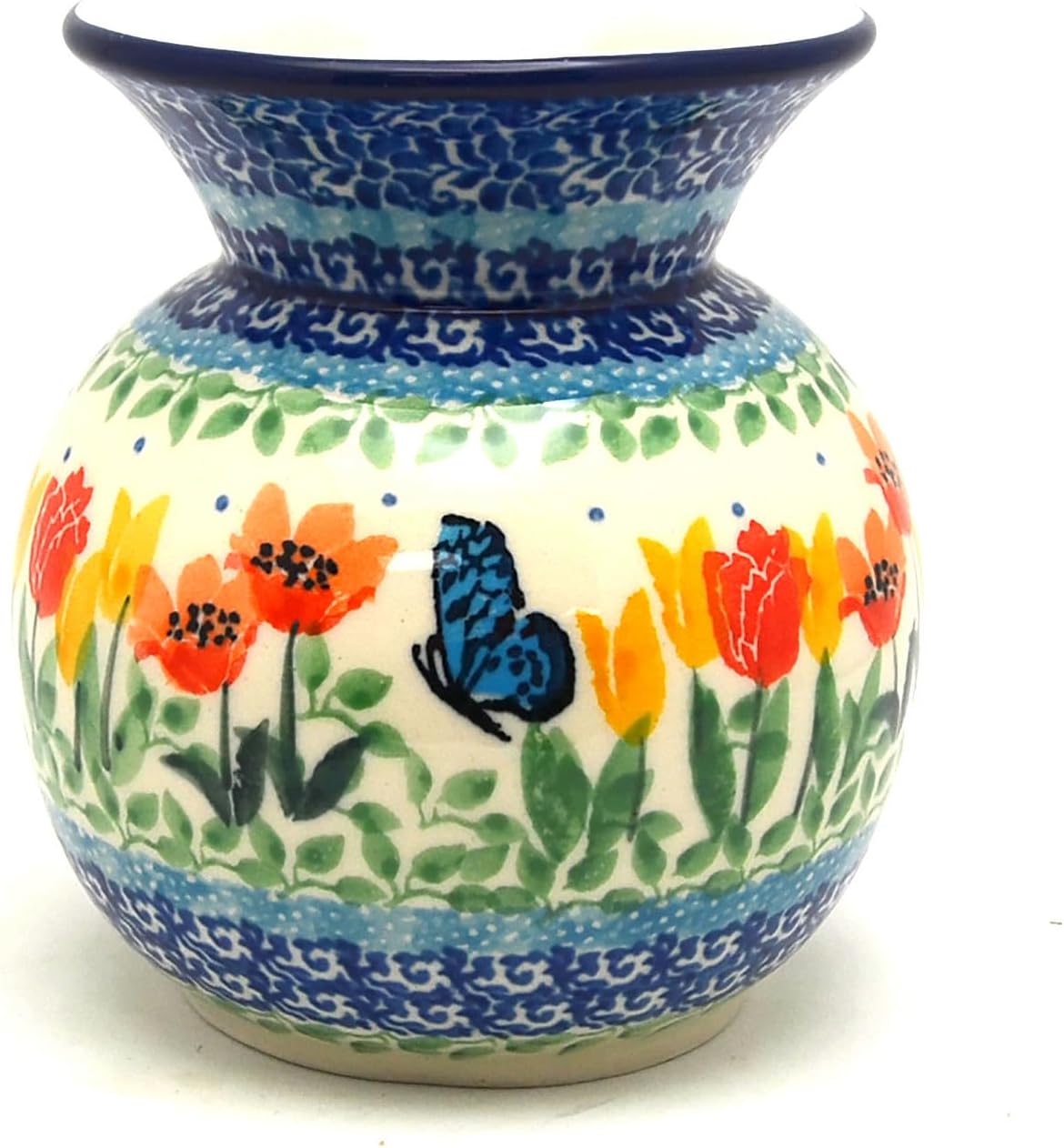 Polish Pottery Bubble Vase - Unikat Signature - U5224