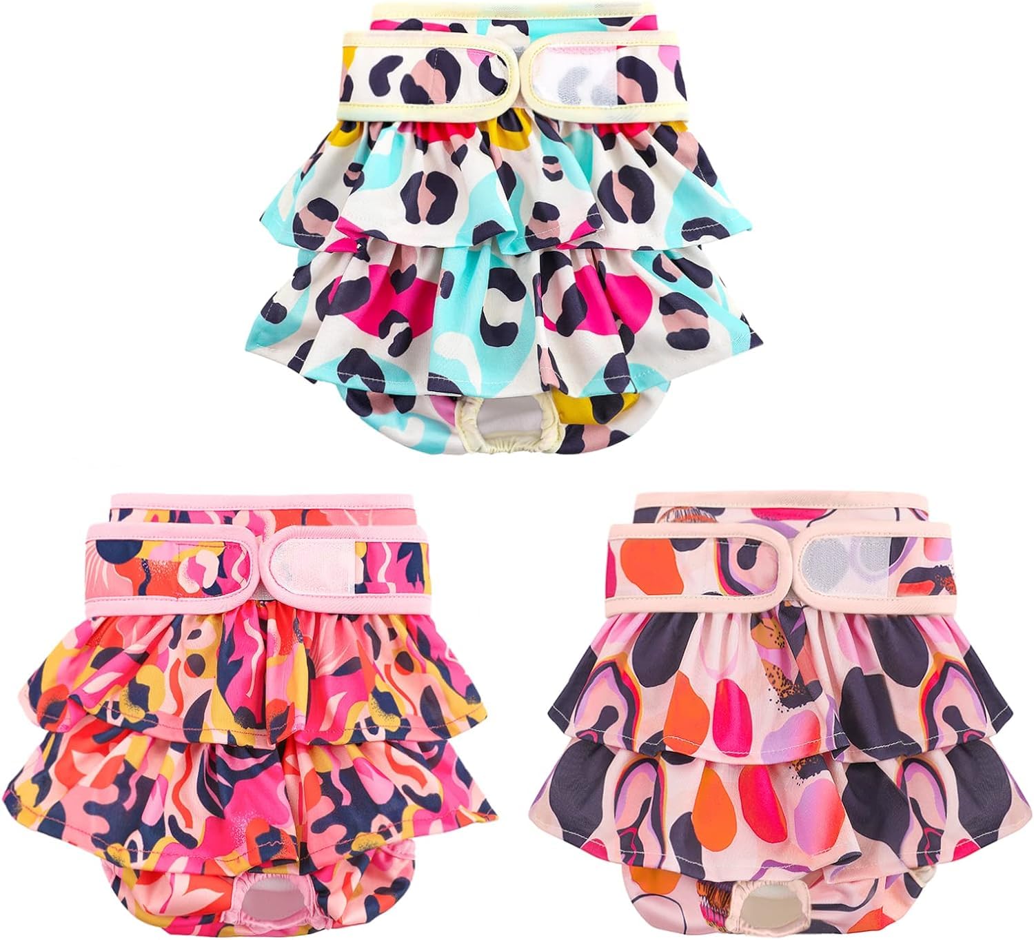 COMSLE Pañales Perro Hembra Reutilizables 3 Packs, Pañales para P...