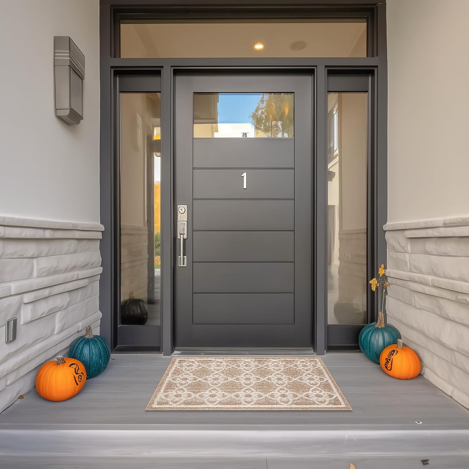 Indoor Door Mat,36"X59" Non Slip Door Mat Indoor Entrance,Washable Doormat Outside Entrance,Absorbent Resist Dirt Outdoor Door Rug for Entryway Low Profile
