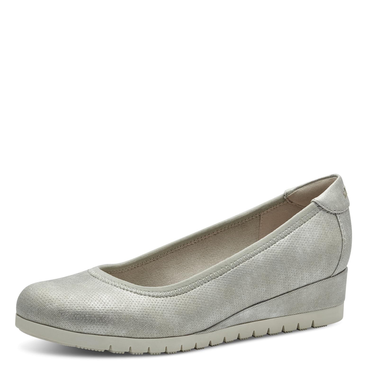 s.Oliver 5-22300-42 Women's Wedge Heel Sporty Elegant Pumps, Beige, 8 UK