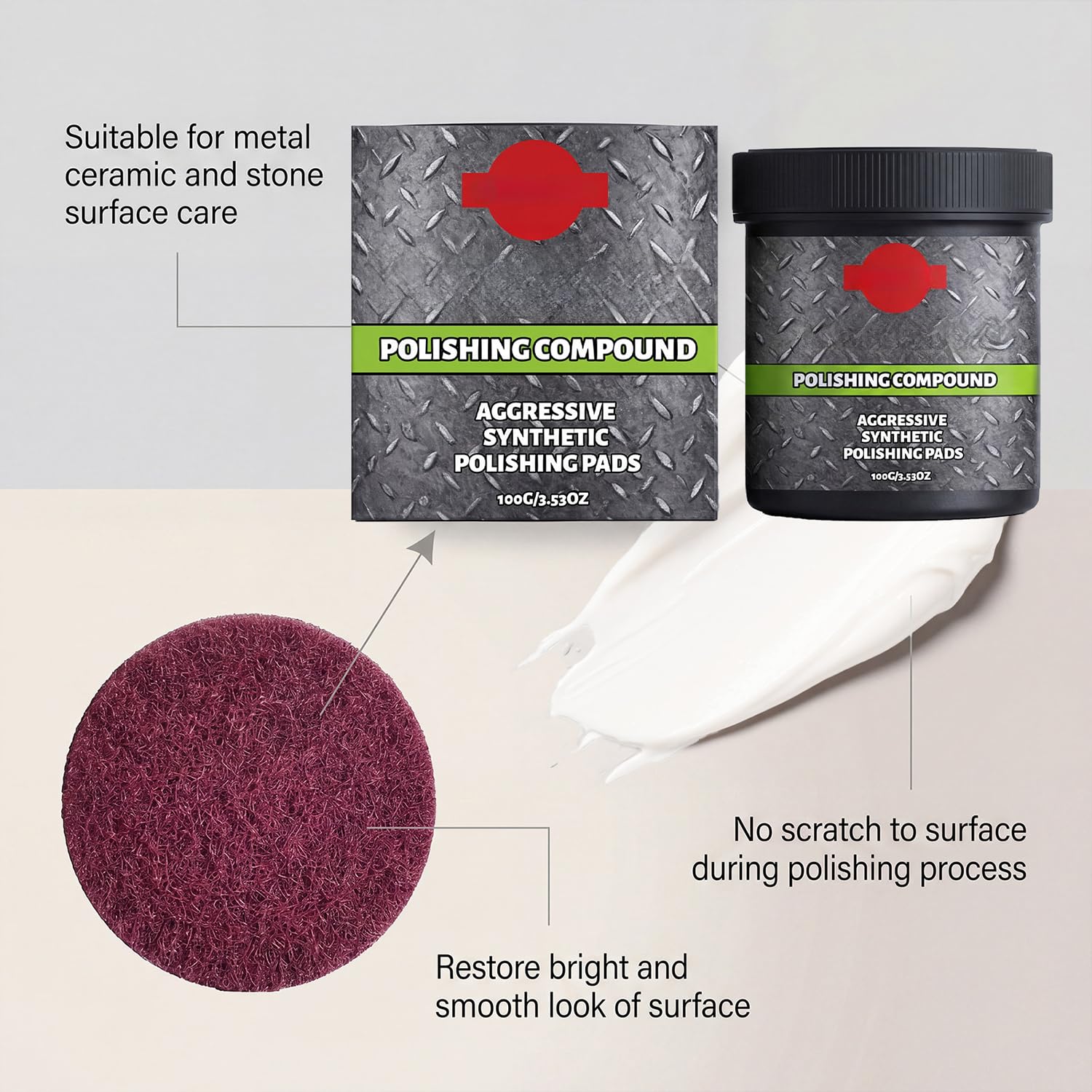 Multi Surface Restoration Polish with Pad (3Pcs)