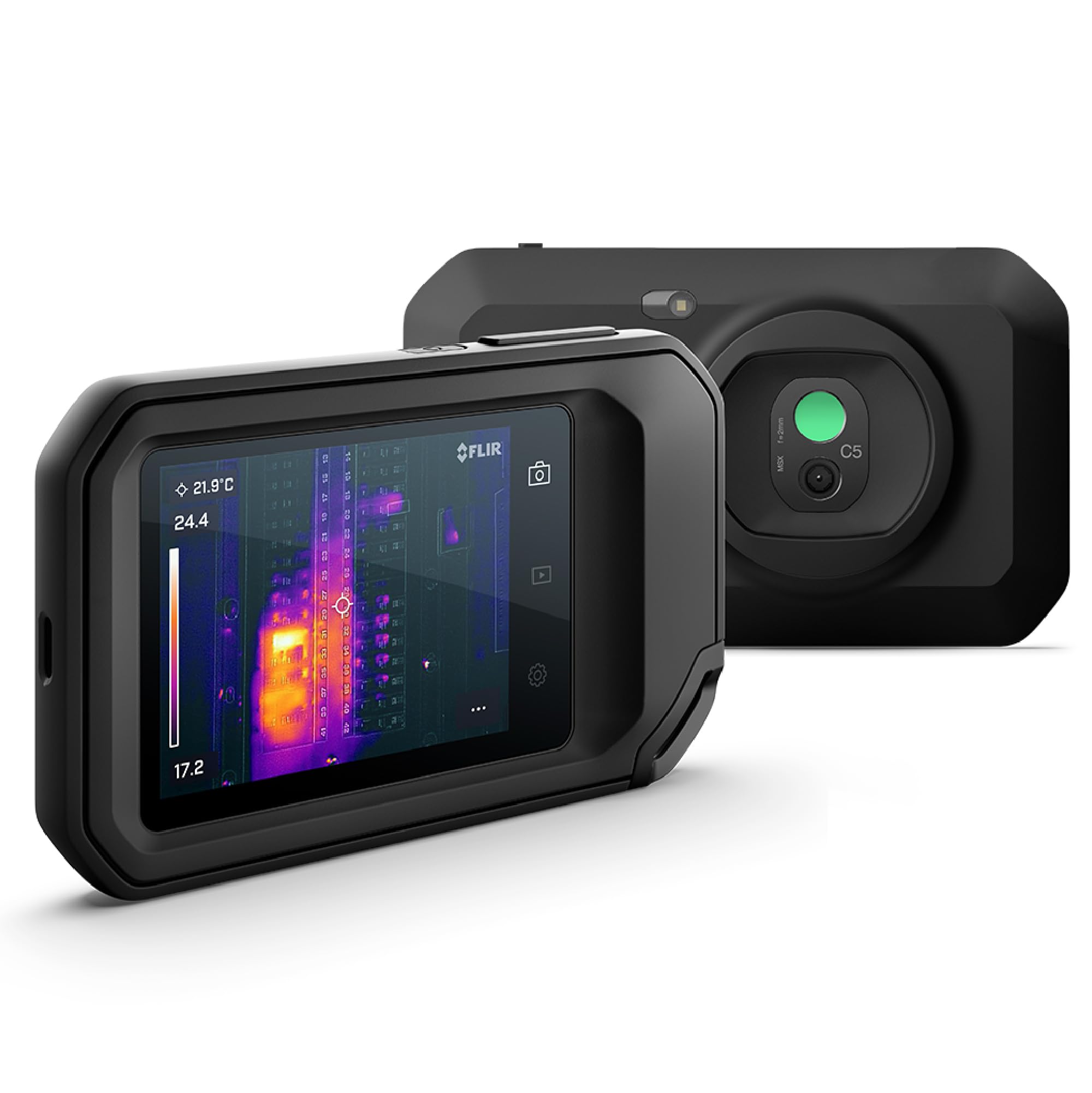 FLIR C5 Compact Thermal Imaging Camera with WiFi: High Resolution Infrared Imager for Inspection, Electrical/​Mechanical, Building, and HVAC Applications