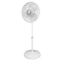 Vista 1 de Air King 9126 16-Inch Adjustable Oscillating Pedestal Fan
