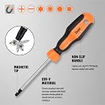 Sinoer Set de tournevis magnétiques, Kit de tourne-vis de précision, Comprend les machines à pare-chocs, Phillips, Torx, Hex, Carré, Pozidriv Outils avec étui, pour l'amélioration de la maison & DIY Artisanat... 70-Piece | CR-V acier : slotted, phillips, torx, hexagone, carré, pozidriv pour électroni