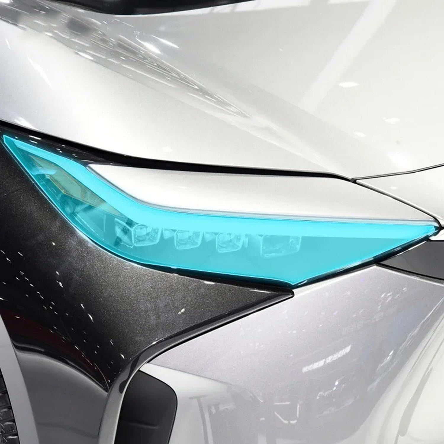 Film protecteur phare TPU noir transparent pour Toyota BZ4X 2022-2023 Gerrit 2 Pcs
