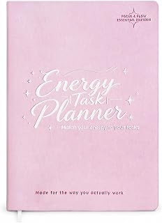 Energy Task Planner for Adults, ADHD Daily Planner with Task Management | Energy-based Daily Planning, ADHD-friendly Structure, Focus Tools, Habit Tracking, Brain Dump, Organization for Busy Minds