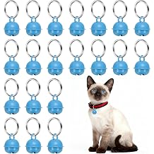 Cat Bells, Small Pet Copper Bells Collars Charm with Key Rings Loud Crisp Sound Anti-Lost Pendant Accessories