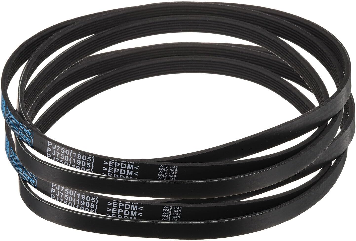 Toolparts And Accessories 2pcs 750J6 PJ V-Ribbed Belt 6 Ribs 75" Length X 0.55" Width EPDM Rubber V Belt (#CN#130824-08986)
