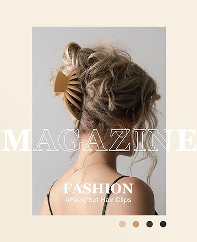 Miniatura 7 de Pinzas para cabello grueso, pinzas para el cabello para mujeres, pinzas de pelo extra grandes para cabello largo grueso, accesorios para el cabello