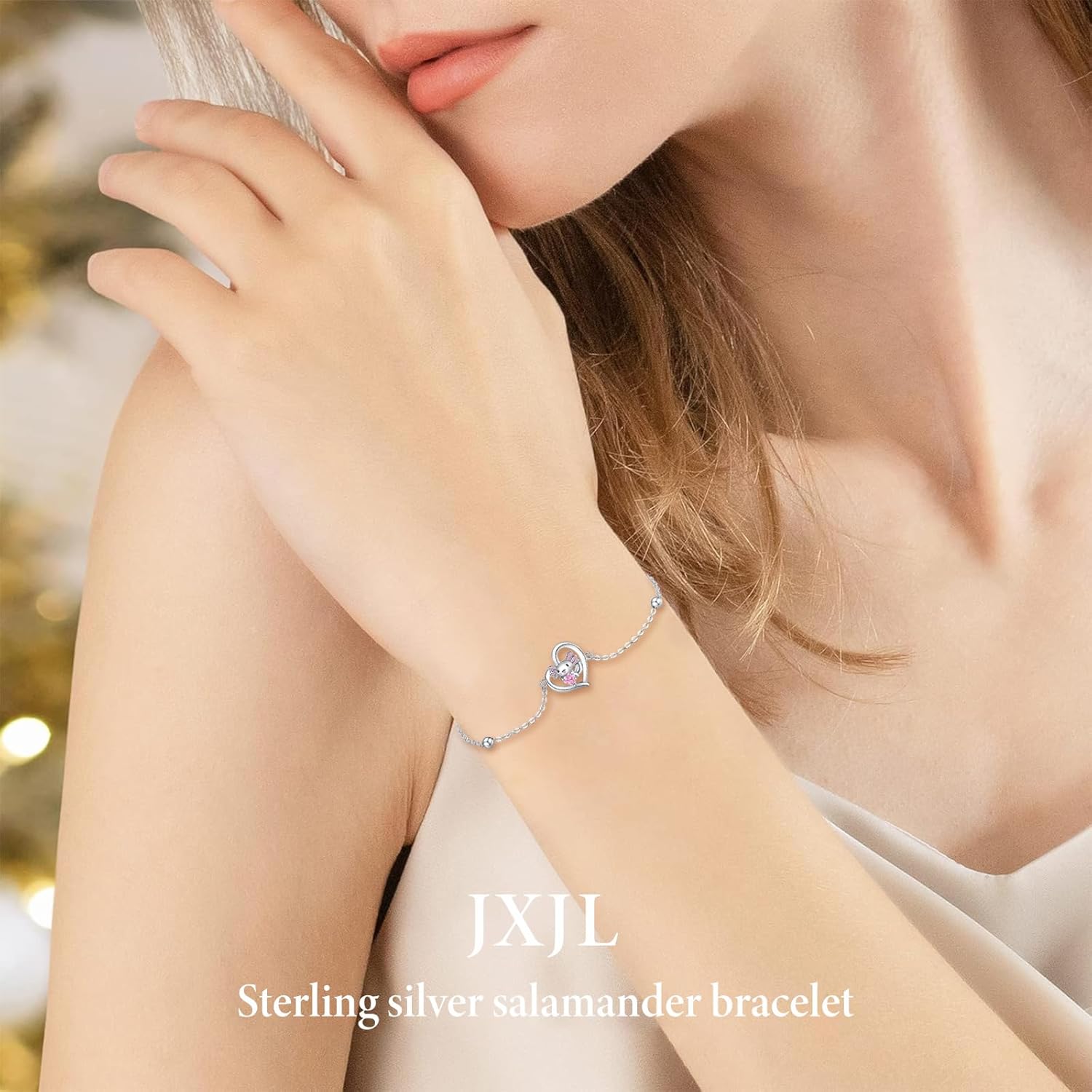 Axolotl Jewelry - 925 Sterling Silver Lovely Mexican Salamande Axolotl Pendant Necklace Rings Earrings for Women