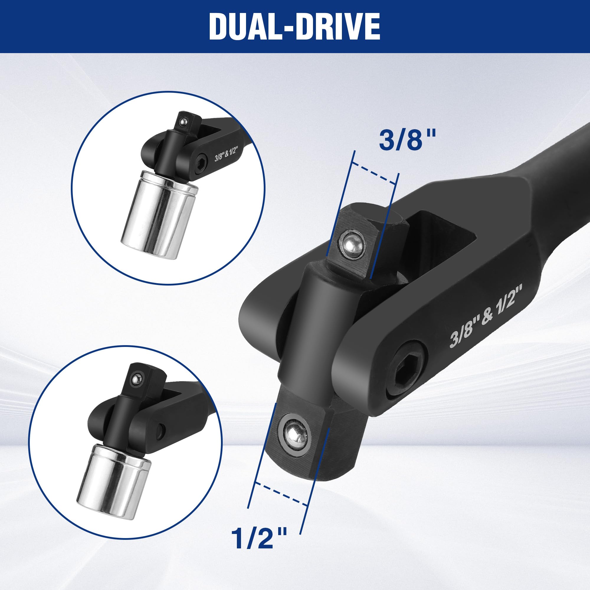 WORKPRO Breaker Bar - 24" Dual Drive -4