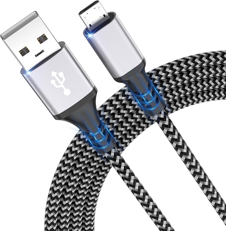 Cavo micro USB,cavo di ricarica micro USB in nylon da 3m,cavo di ricarica ad alta velocità per telefono Android,Samsung Galaxy S7/S6/S4/J7/J5/Note 5,Nokia,Kindle,tablet,LG,HTC,cuffie,power bank