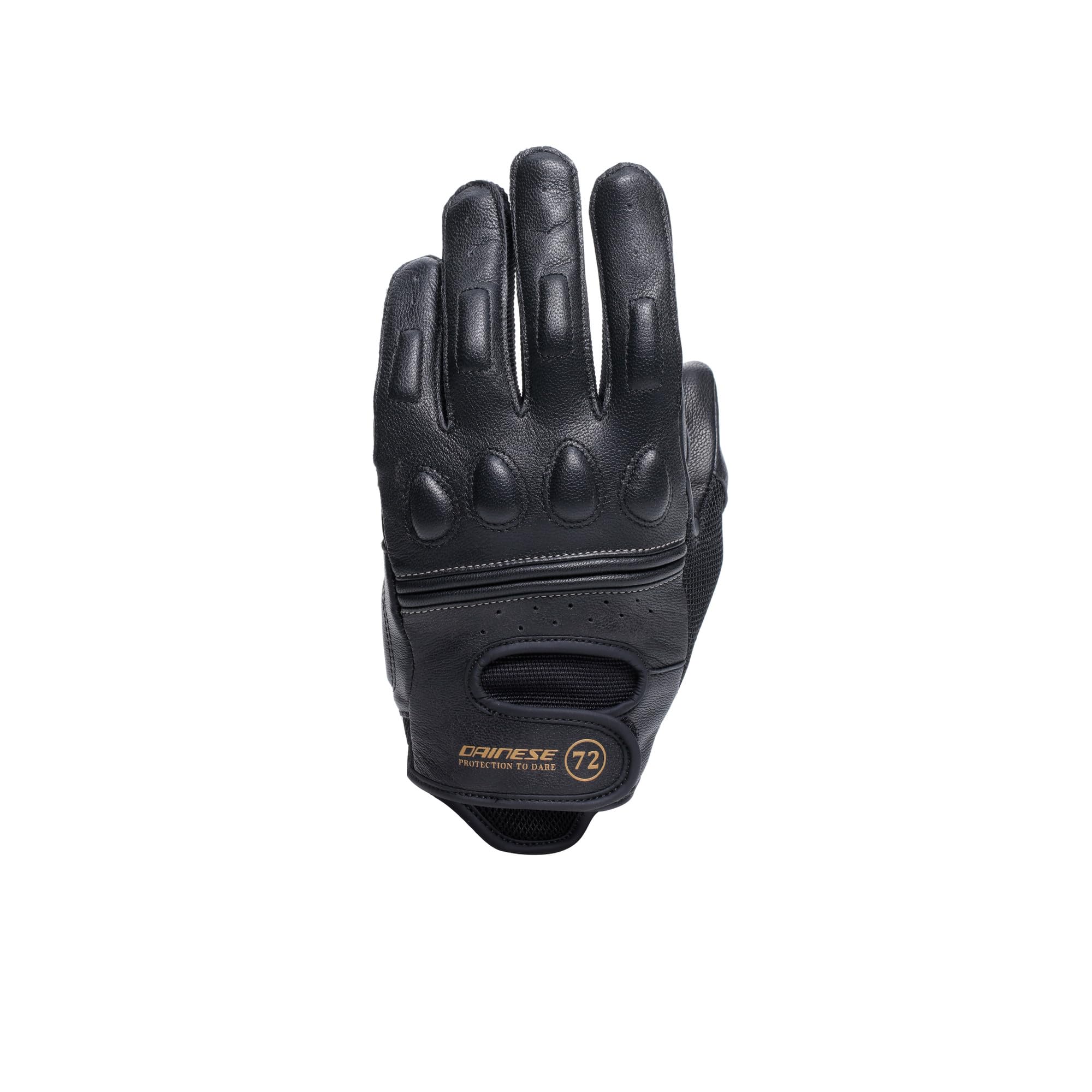 Dainese - Blackjack 2 Gloves WMN, Gants de Moto en Cuir, Style Vintage, Femme, Noir/​Noir, XS