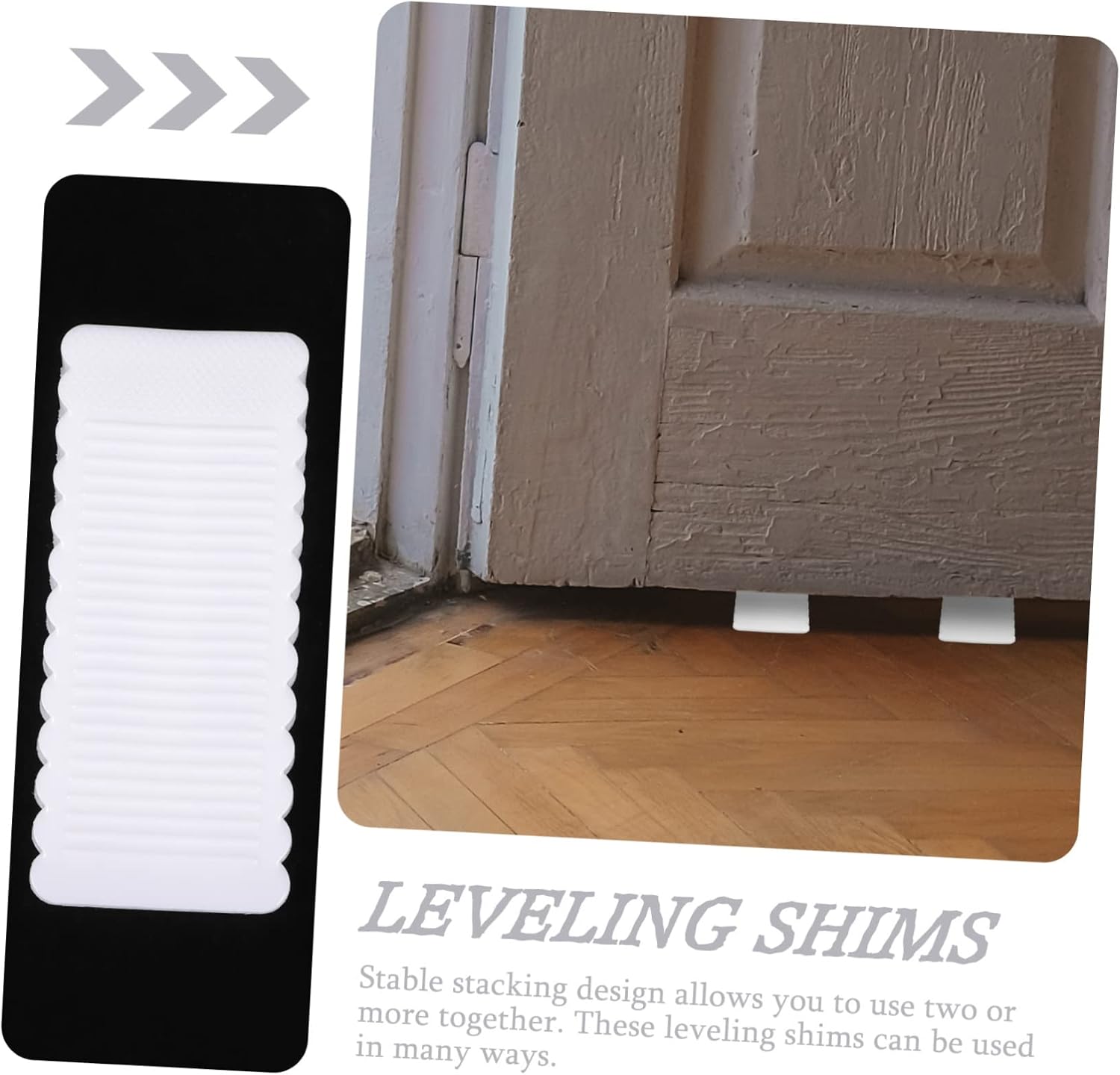 Mipcase 4pcs Rubber Leveling Shims for Furniture Medium Table and Sofa Levelers Non-Slip Design for Doors Windows and Home Office Use