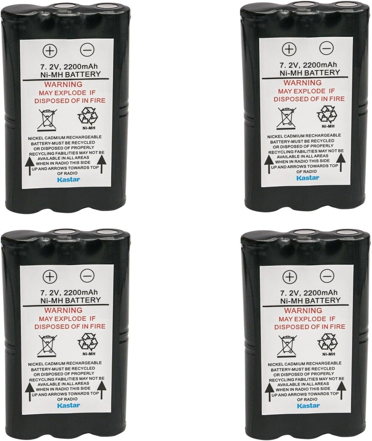 Kastar 6-Pack HNN9018A Battery Replacement for Motorola HNN9018, HNN9018A, HNN9018AR, HNN9018B, HNN9018BR Battery, Motorola CP50, Radius SP50 (Standard Model) Radio